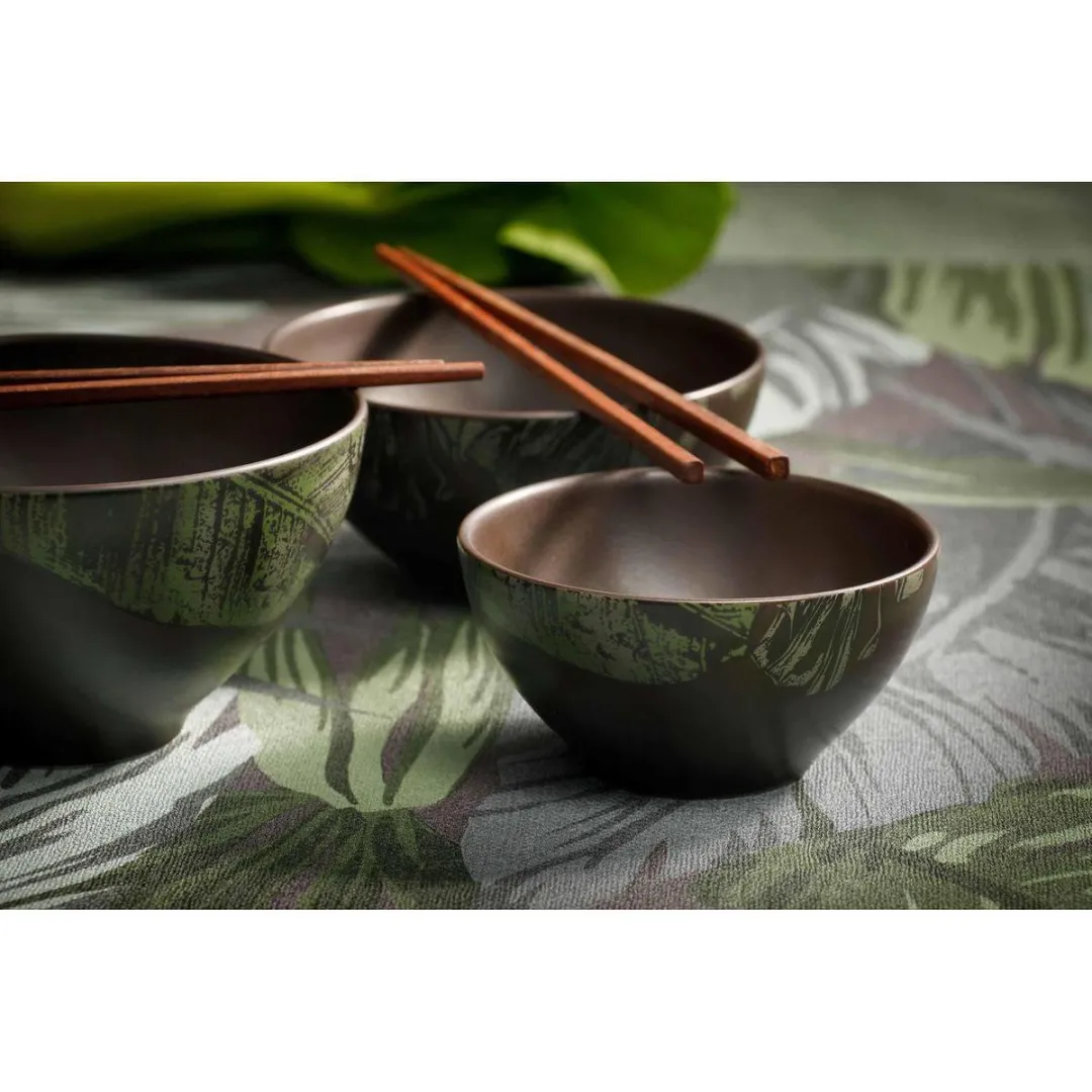 Palmer Schaal Jungle Aurora 13cm - Groen Stoneware