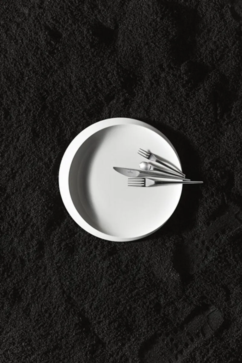 Villeroy & Boch NewMoon Saladebestek - 2-delig - Zilver