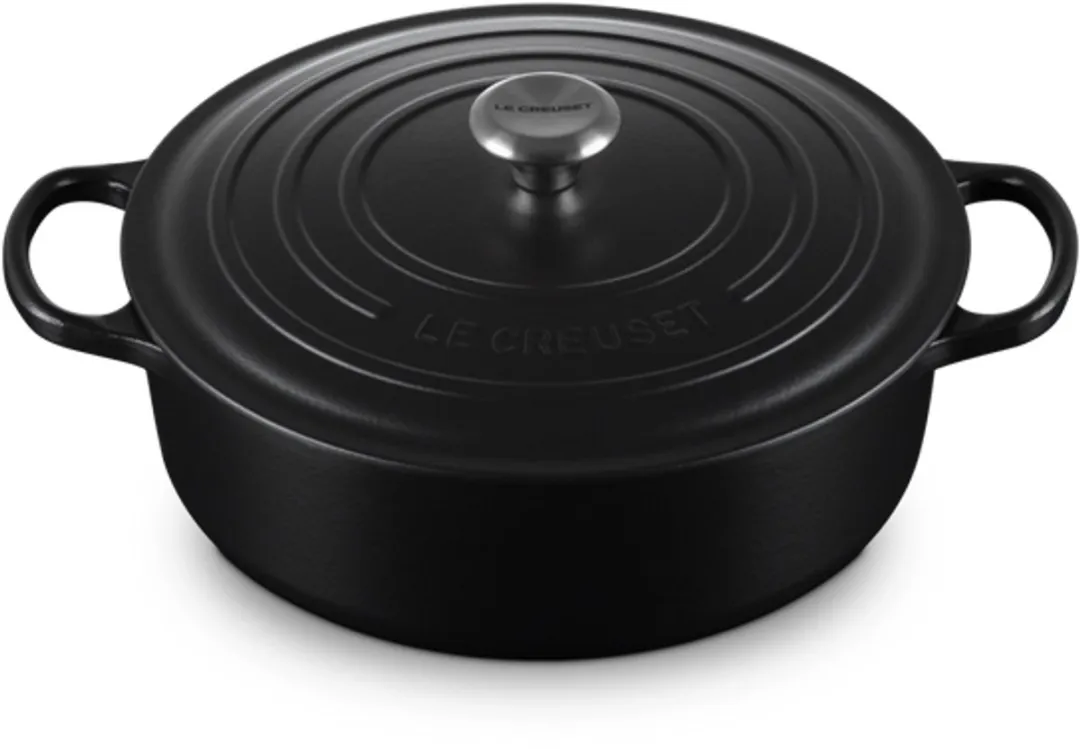 Le Creuset Lage Ronde Braadpan 30cm - Mat Zwart