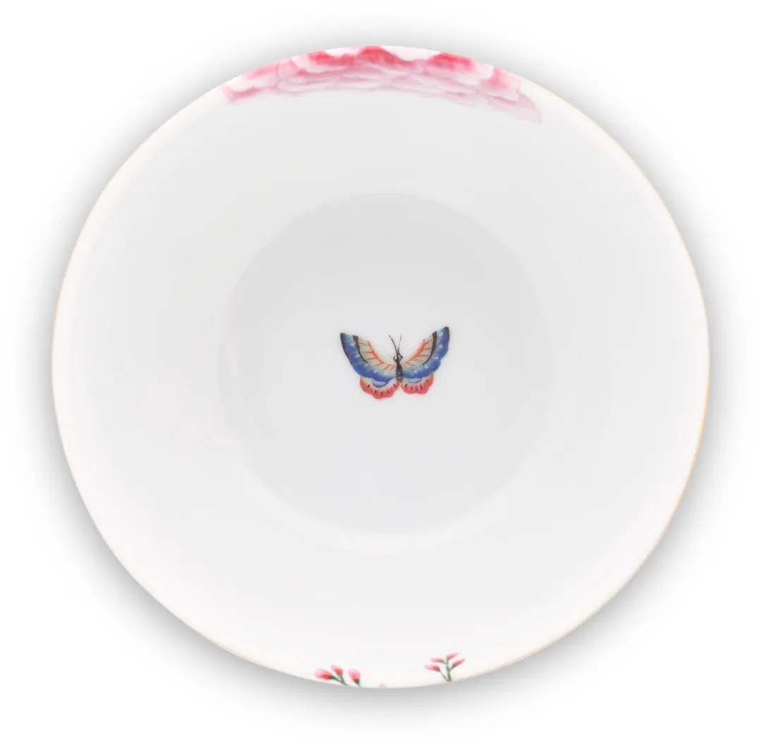 Pip Studio Bowl Blushing Birds Blauw 12cm