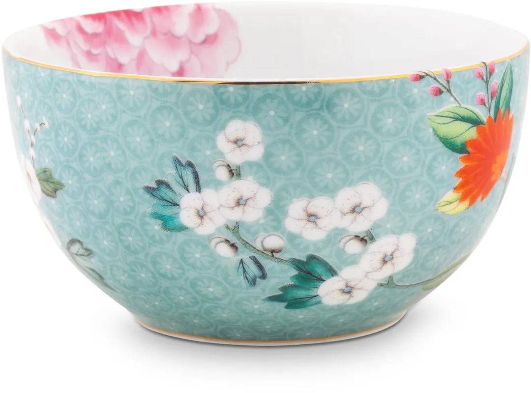 Pip Studio Bowl Blushing Birds Blauw 12cm