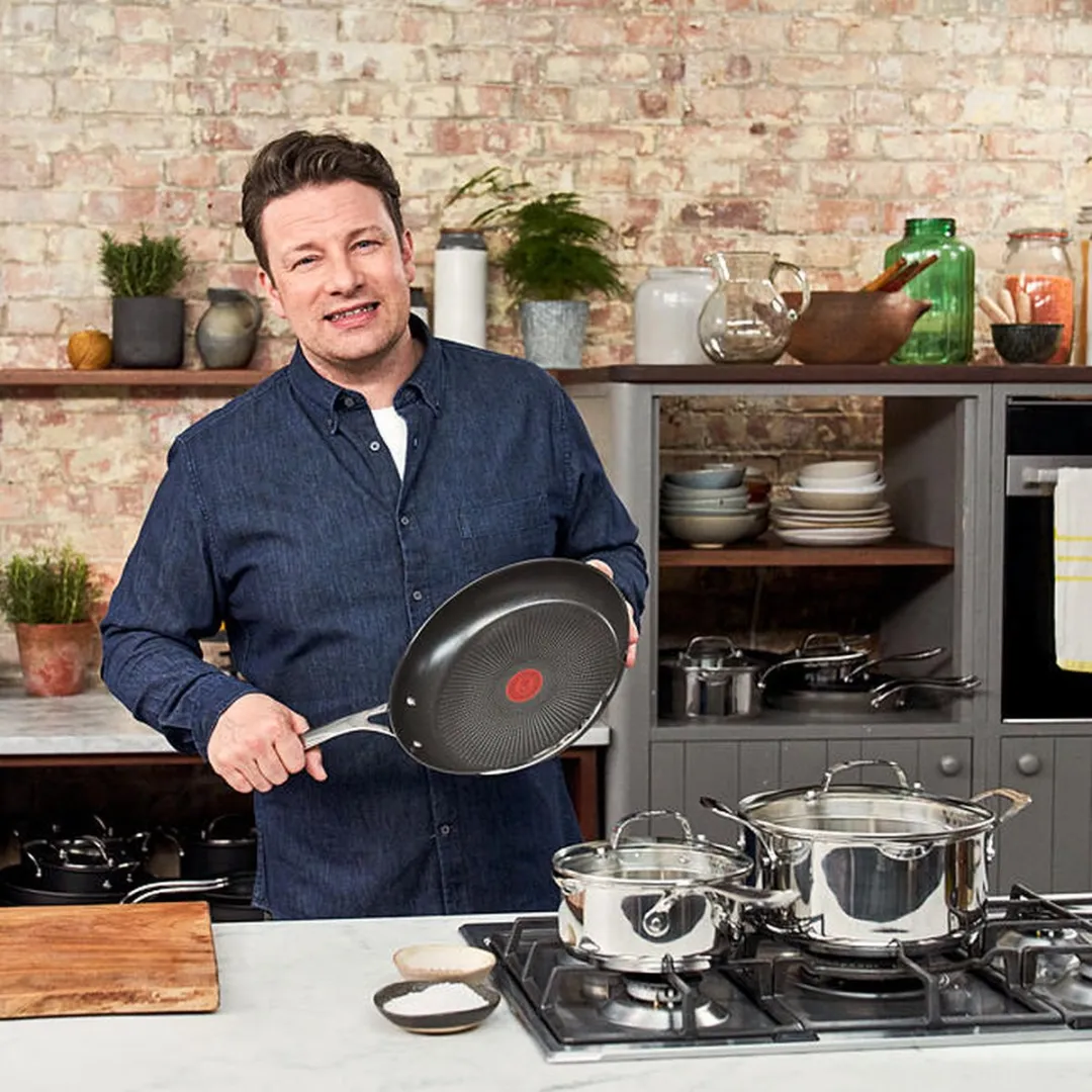 Jamie Oliver by Tefal E304S544 Pannenset 8-delig - RVS