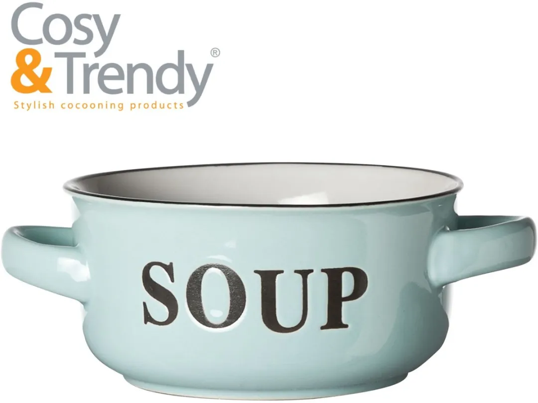 Cosy&Trendy Soepkommen Classic - Lichtblauw - 4 Stuks
