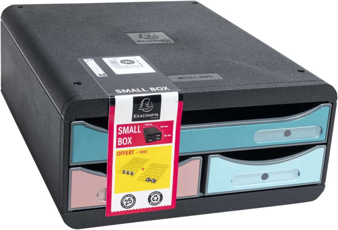 Exacompta Ladenbox Small 311606D - 3 Lades - Geassorteerd - afbeelding 6 van 6
