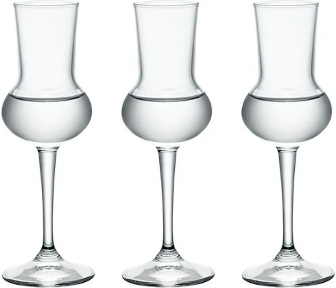 Bormioli Rocco Grappaglazen 80ml - 3 Stuks