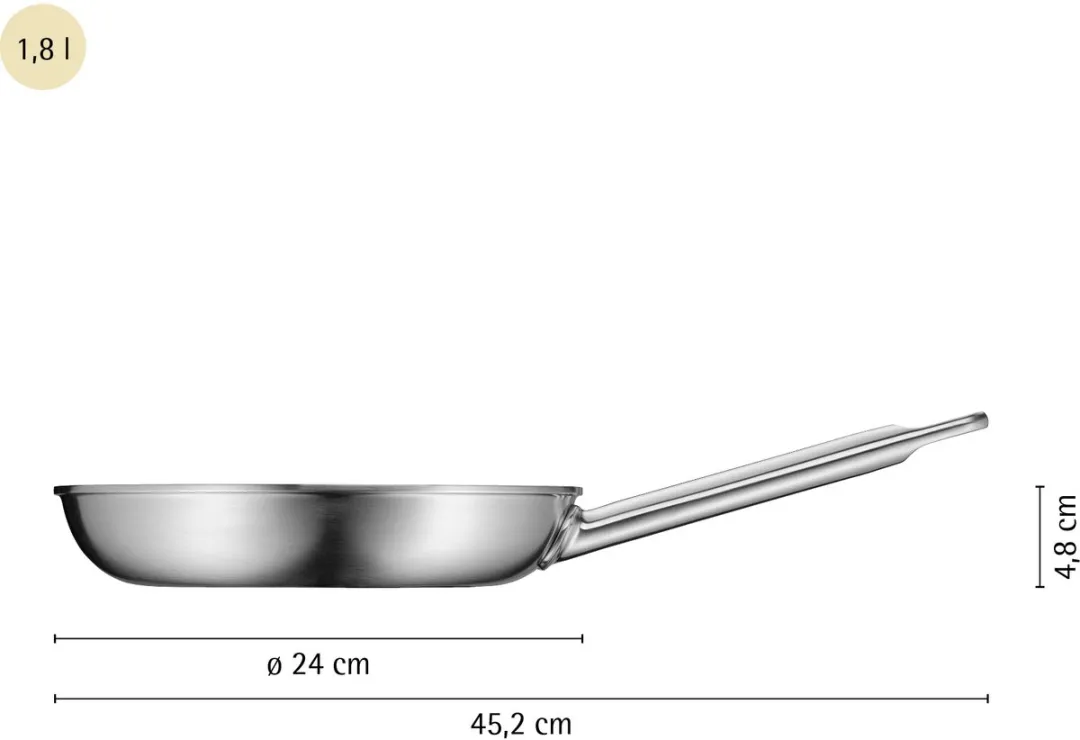 WMF Ultimate Profi Resist Koekenpan 24cm - Roestvrijstaal