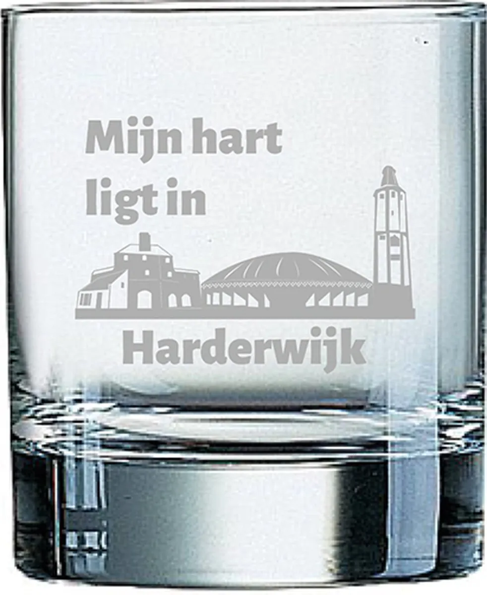 Arcoroc Harderwijk Gegraveerd Whiskeyglas 20cl