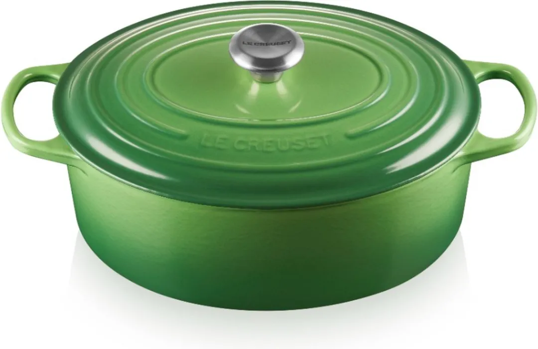 Le Creuset - Signature ovale braadpan - 6,3L - 31cm - Bamboo Groen