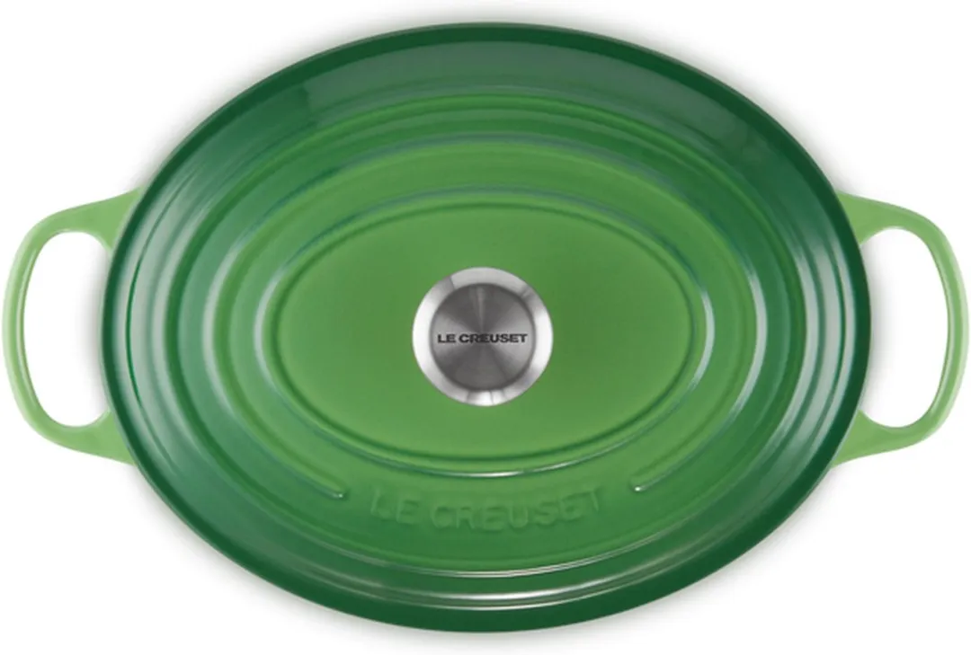 Le Creuset - Signature ovale braadpan - 6,3L - 31cm - Bamboo Groen