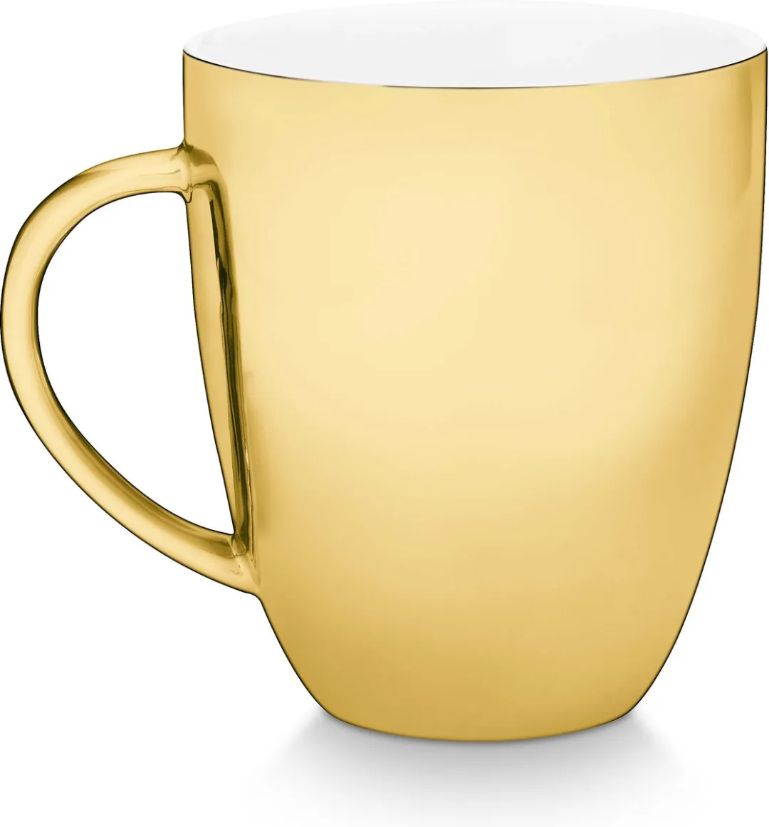 vtwonen Mokken met Oor Goud Porselein - 250ml - Set van 2