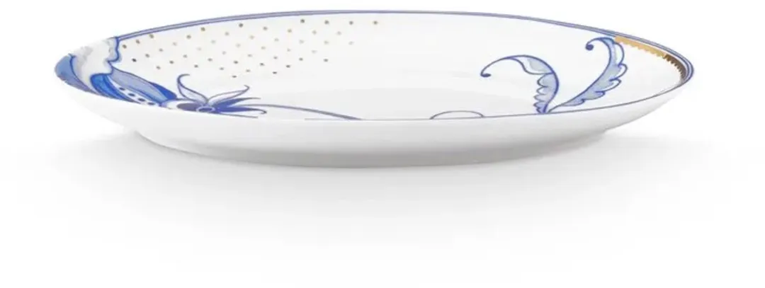 Pip Studio Pip & The Blue Bird Ovale Schaal 25cm - Wit