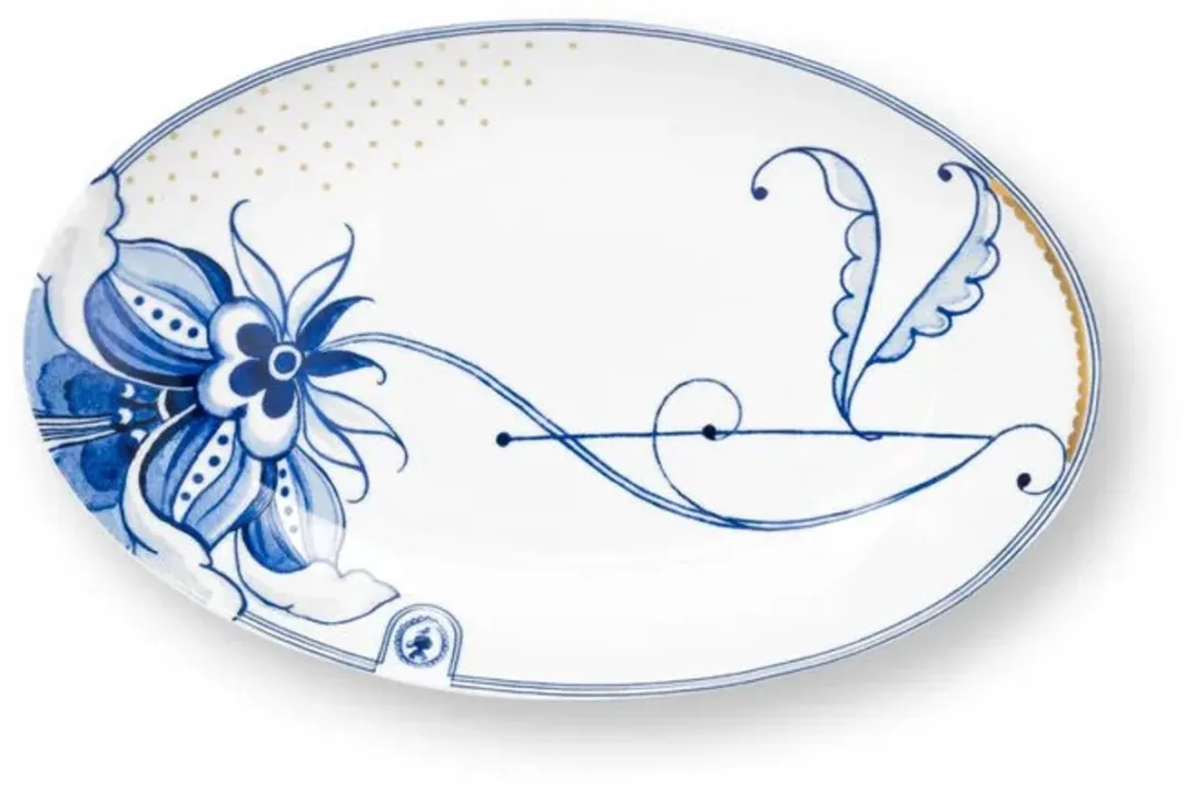 Pip Studio Pip & The Blue Bird Ovale Schaal 25cm