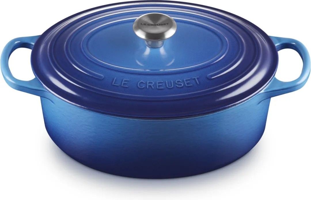 Le Creuset Braadpan Signature Ovaal Azure - ø27cm