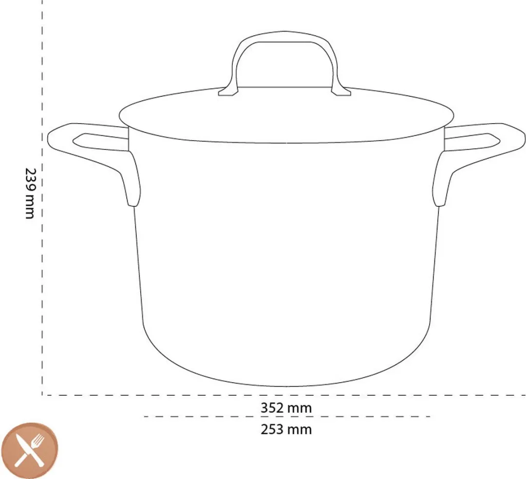 Demeyere Atlantis Kookpan Ø24cm 8L - RVS