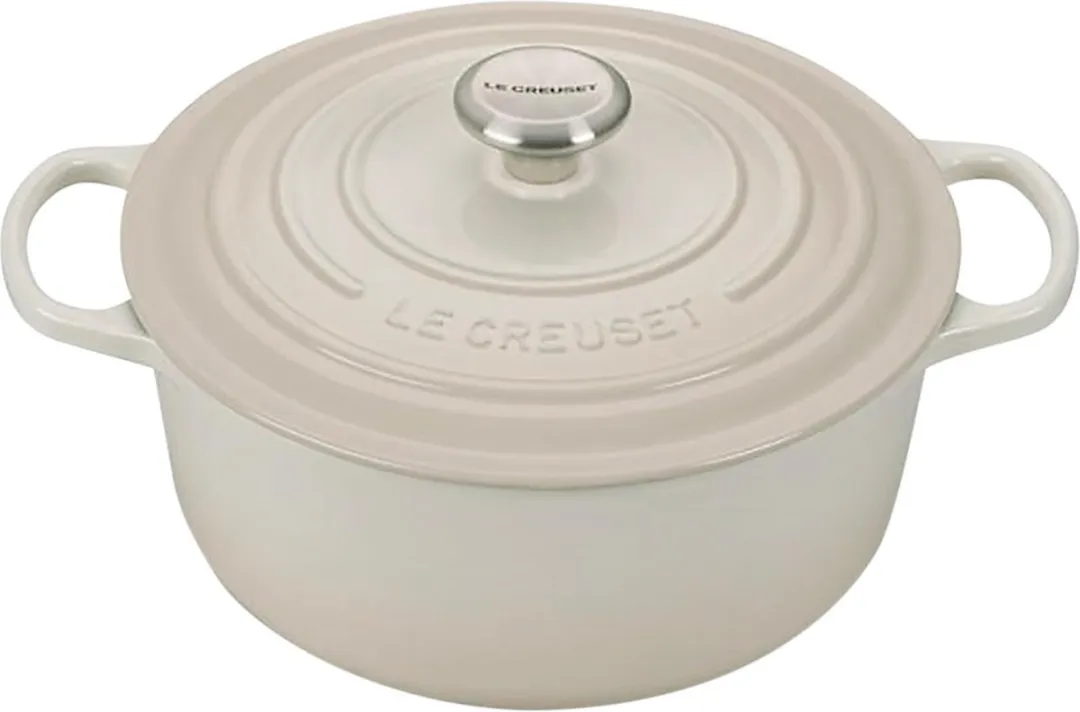 Le Creuset Braadpan Signature Meringue Ø26cm - 5,3L - Gietijzer - Crème