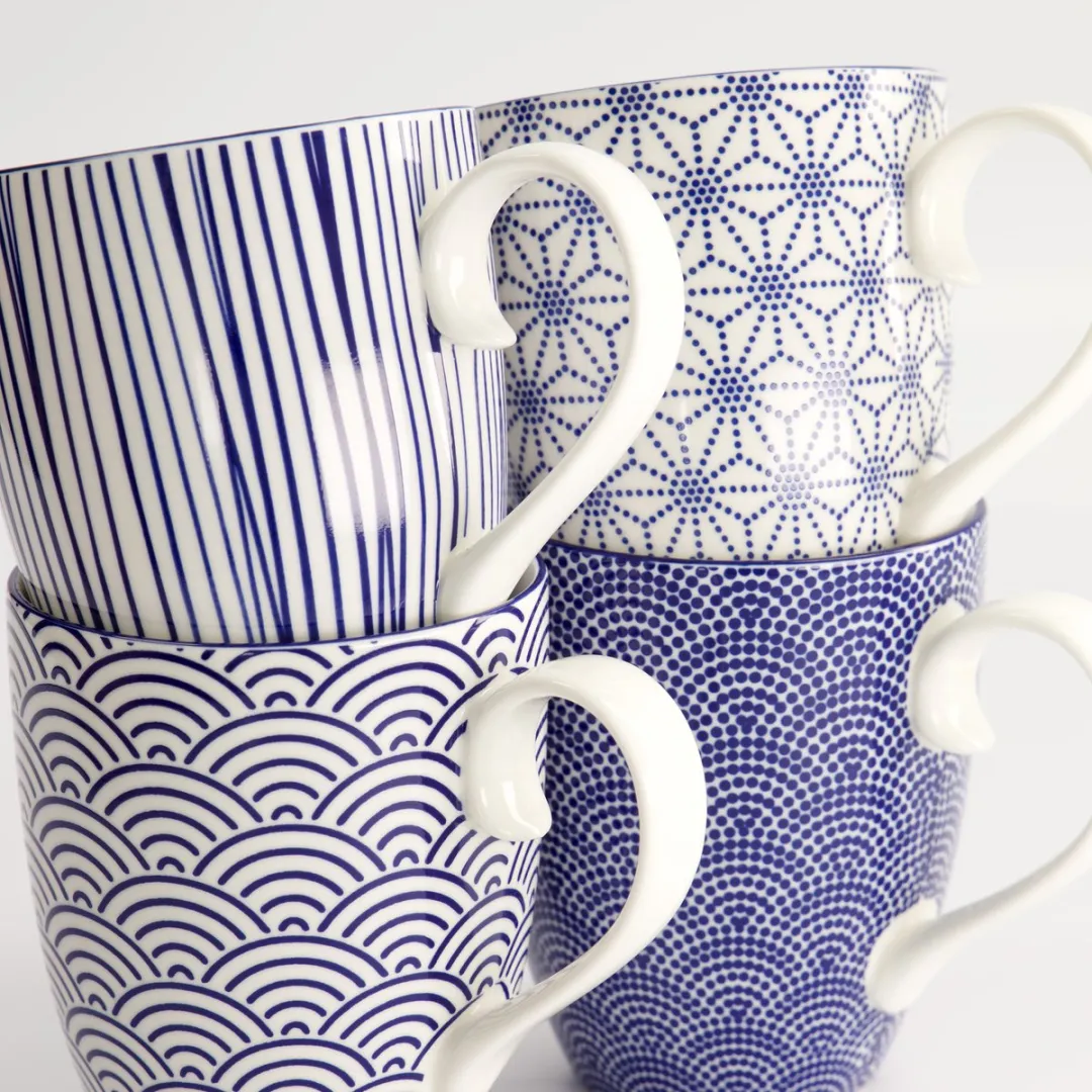 Tokyo Design Studio Nippon Blue Mokken - 4-delig 340ml - afbeelding 6 van 6