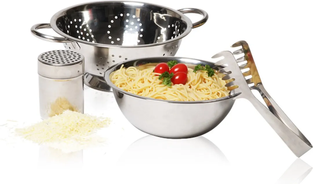 Cosy&Trendy Pastaset 4-delig - Zilver