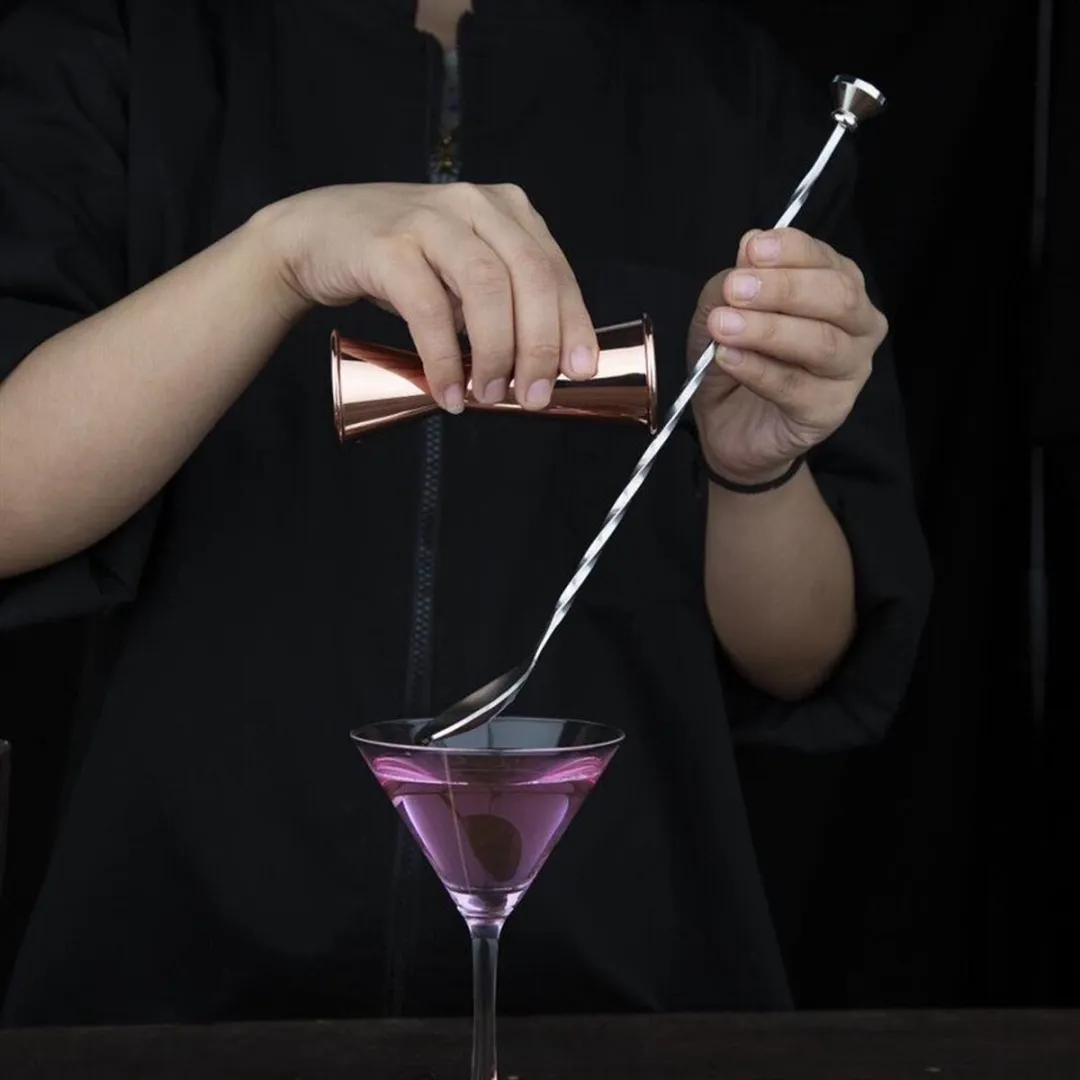 Olympia RVS Cocktail Roerlepel K474 - Grijs