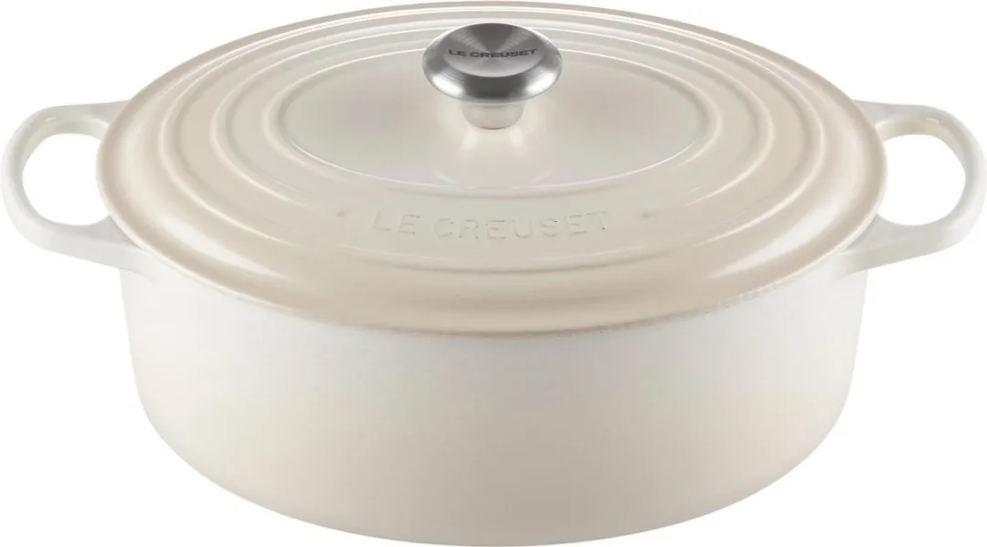 Le Creuset Braadpan Ovaal Signature Meringue 31cm