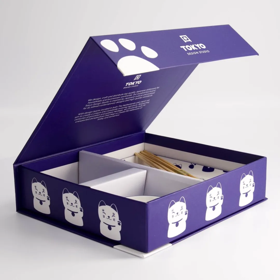 Tokyo Design Studio Maneko Blauw Sushi Set 6-delig - 2 Personen
