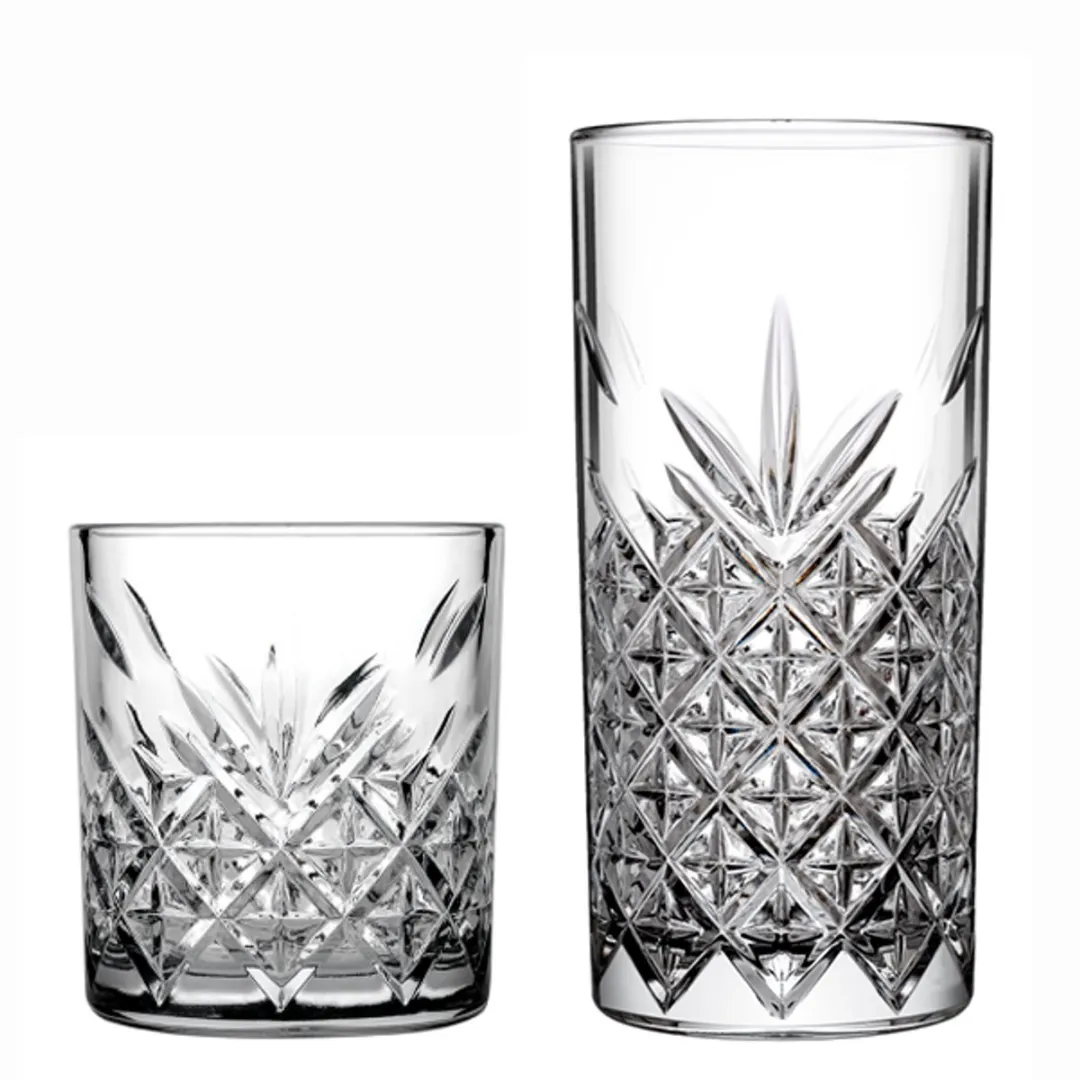 Pasabahce Timeless Glazenset 8-delig - 4 Waterglazen 20,5cl & 4 Longdrinkglazen 29,5cl