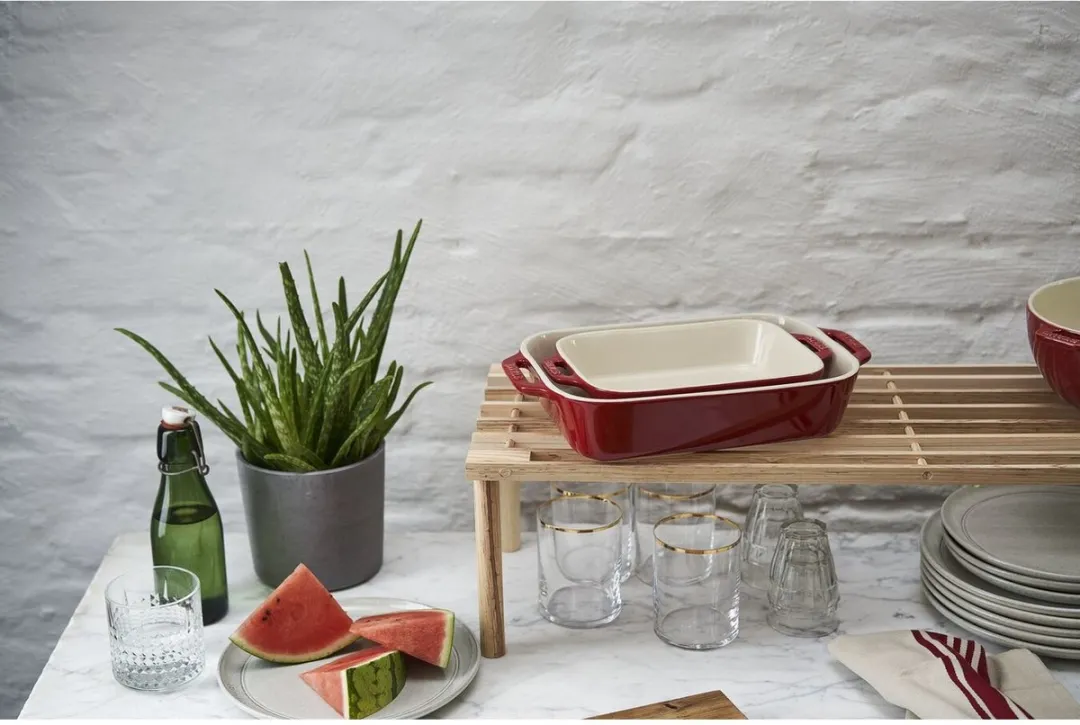 Staub Ceramique Ovenschotelset 2-delig - 20/27cm - Rood - afbeelding 3 van 4