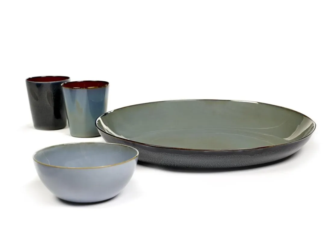 Serax Terres de Rêves Beker M - Smokey Blue/Rust