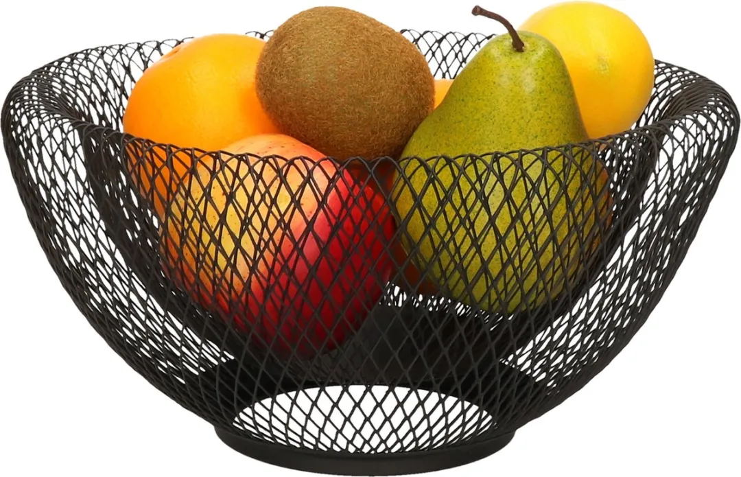 Cosy&Trendy Metalen Fruitschale - Zwart - Ø25.5cm