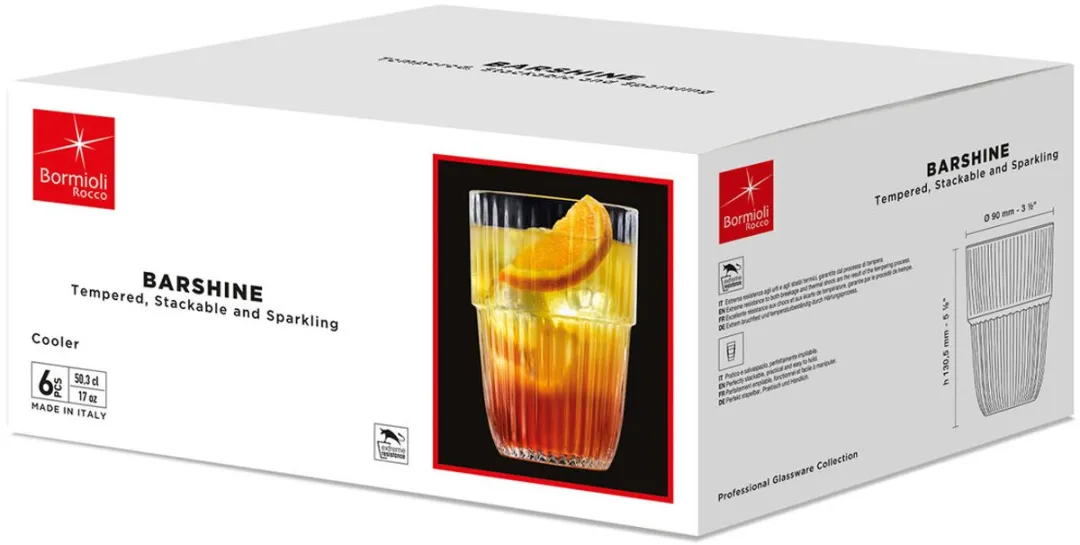 Bormioli Rocco Barshine Waterglas 500ml - 6 Stuks