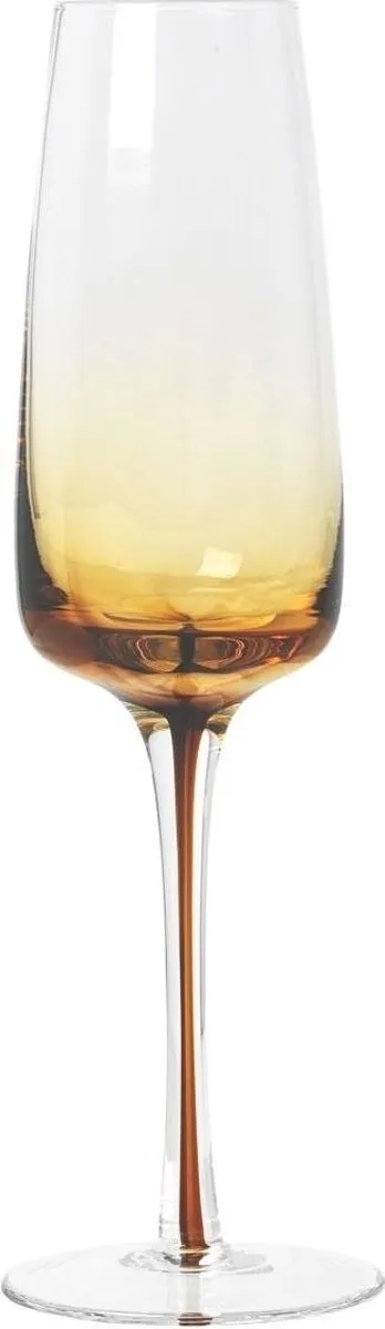 Broste Copenhagen Champagneglas Amber Caramel
