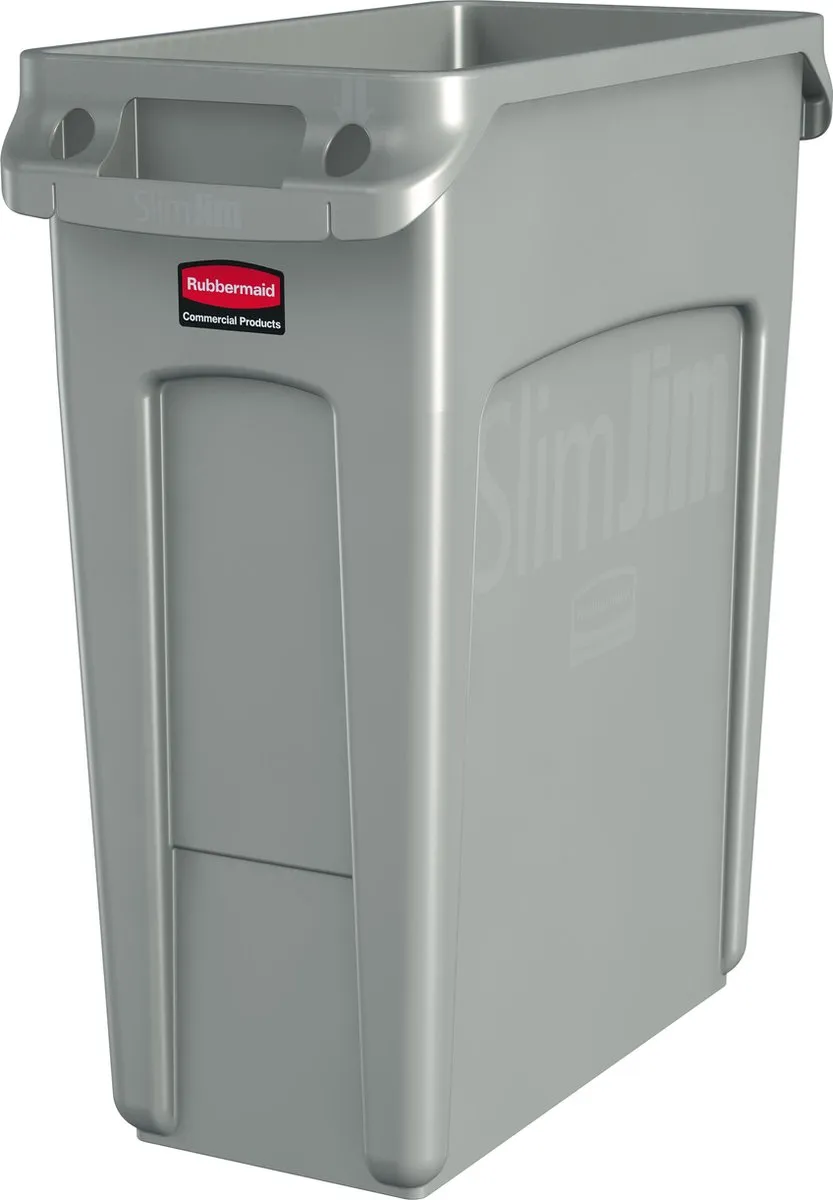 Rubbermaid Slim Jim VB227918 Prullenbak 60L - Beige