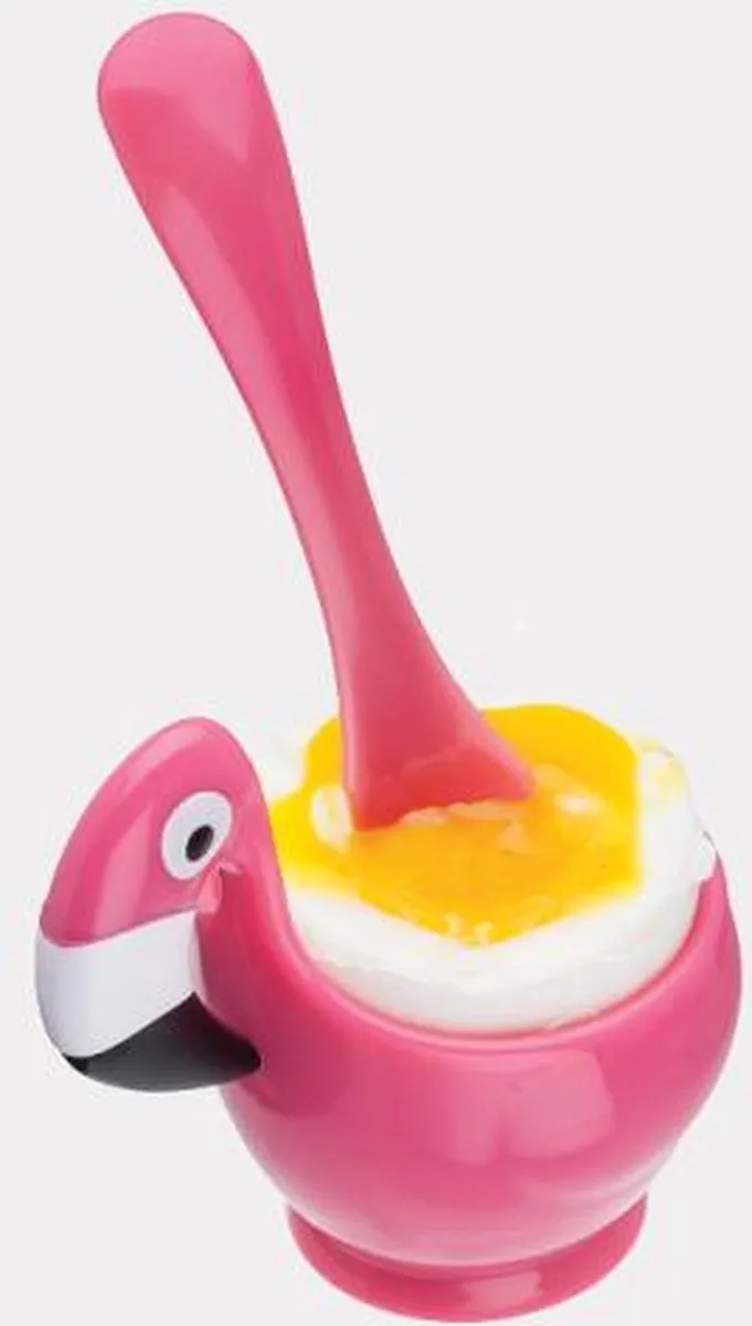 Joie Flamingo Eierdop met Lepel - Roze