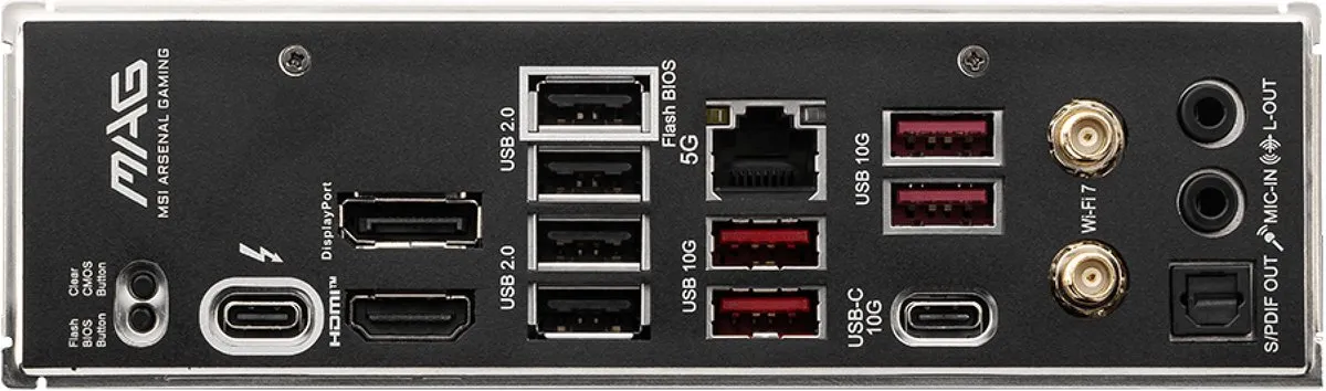 MSI MAG B860 TOMAHAWK WIFI Moederbord - ATX - Intel B860 - LGA 1851 - afbeelding 6 van 6
