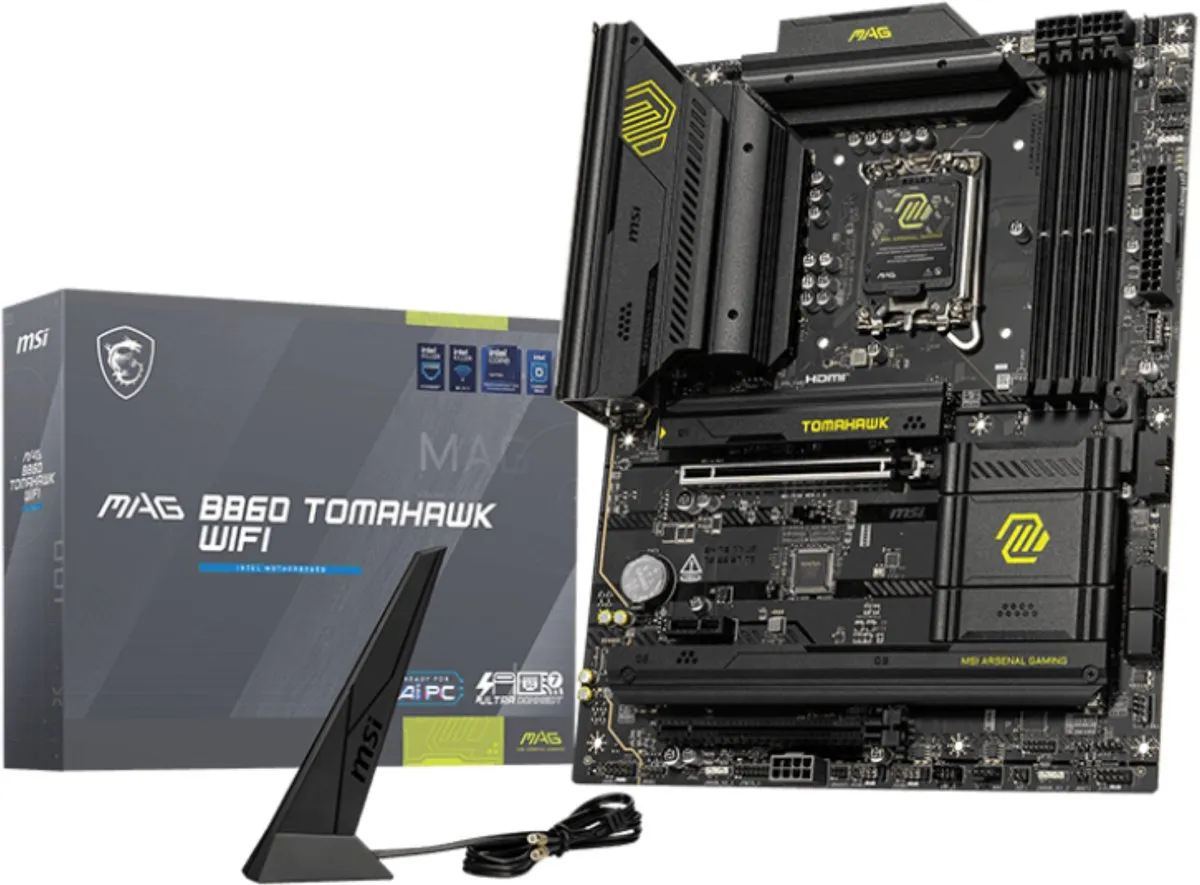 MSI MAG B860 TOMAHAWK WIFI Moederbord - ATX - Intel B860 - LGA 1851