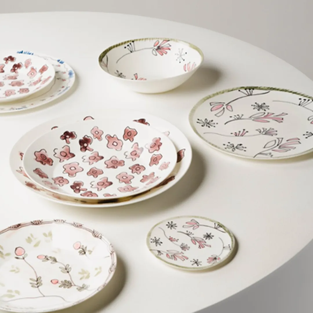 Serax Marni Midnightflowers Lage Kom - 14cm - 2 Stuks