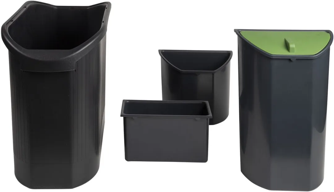 Exacompta Ecologische Papiermand 42614D - 3 Bakken - Zwart/Grijs - afbeelding 6 van 6