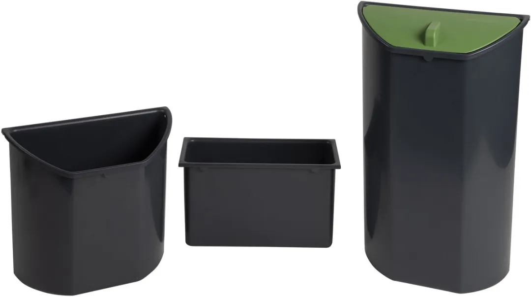 Exacompta Ecologische Papiermand 42614D - 3 Bakken - Zwart/Grijs