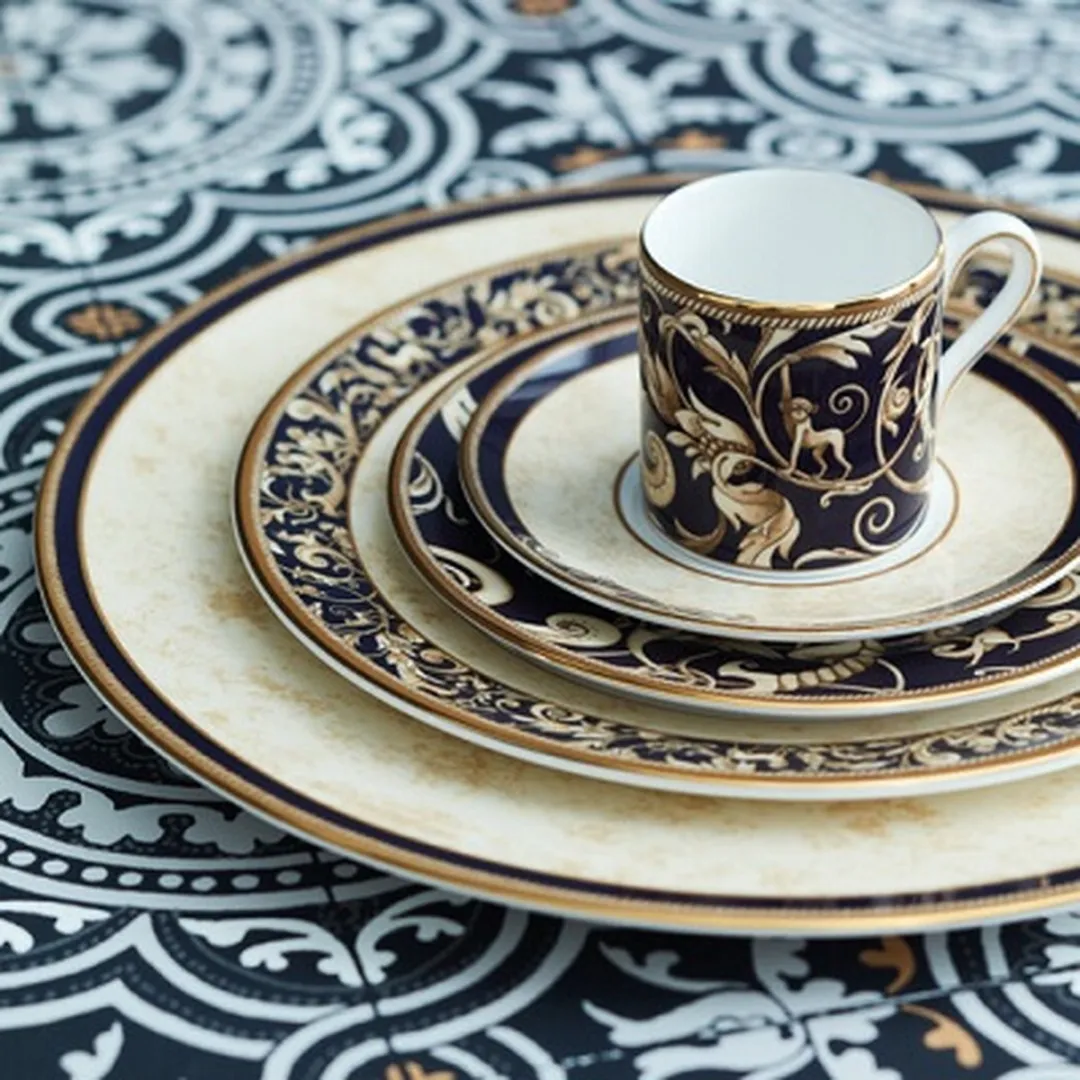 Wedgwood Dinerbord Cornucopia 27cm - Zwart