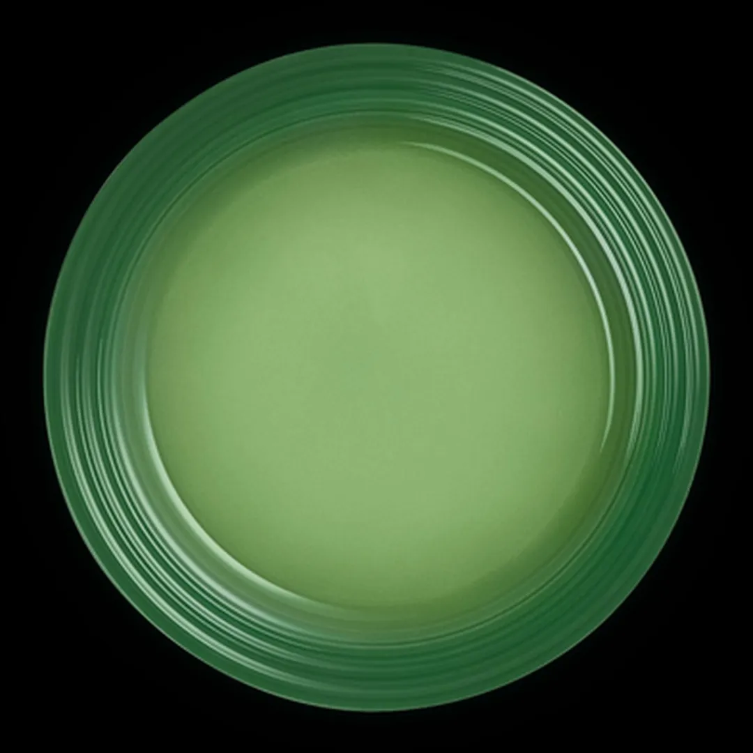 Le Creuset Aardewerken Ontbijtborden Bamboo Green 22cm