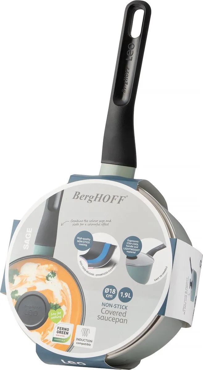 BergHOFF LEO Sauspan 1.9L - Ø18cm - Groen