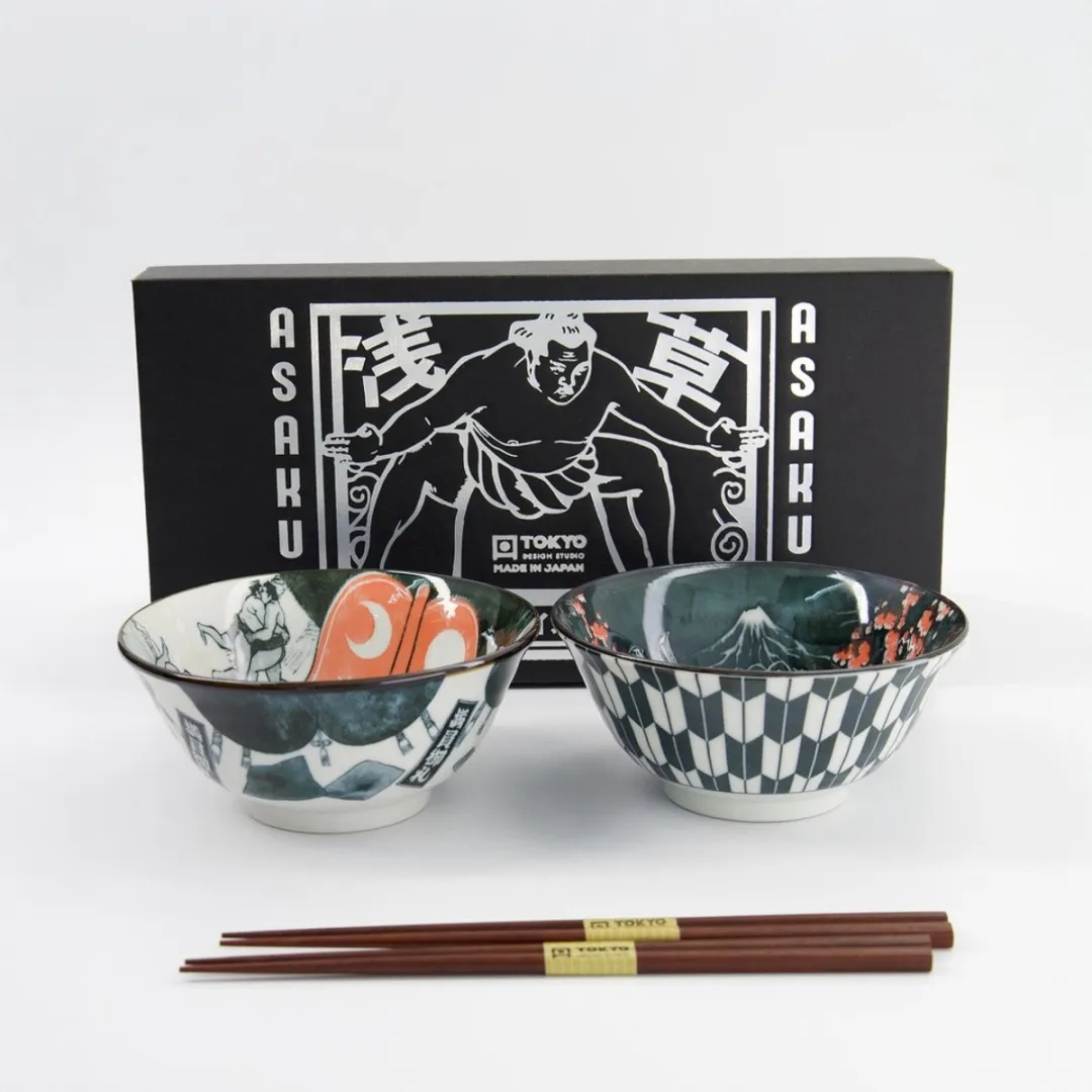 Tokyo Design Studio Asakusa Tayo Bowl Giftset - 2 Stuks 550ml