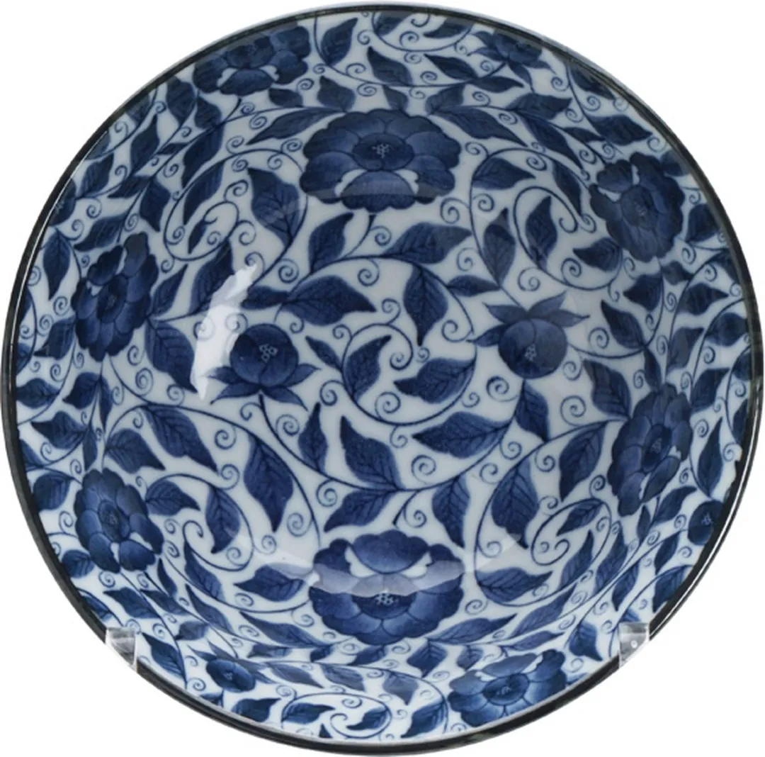 Tokyo Design Studio Koimari Botan Mixed Bowls - 550ml - Blauw