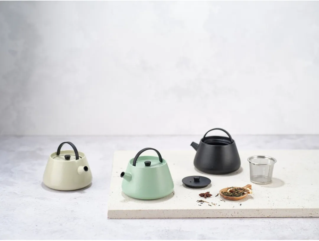 Cosy&Trendy Billy Theepot 0L38 Gietijzer - Muntgroen