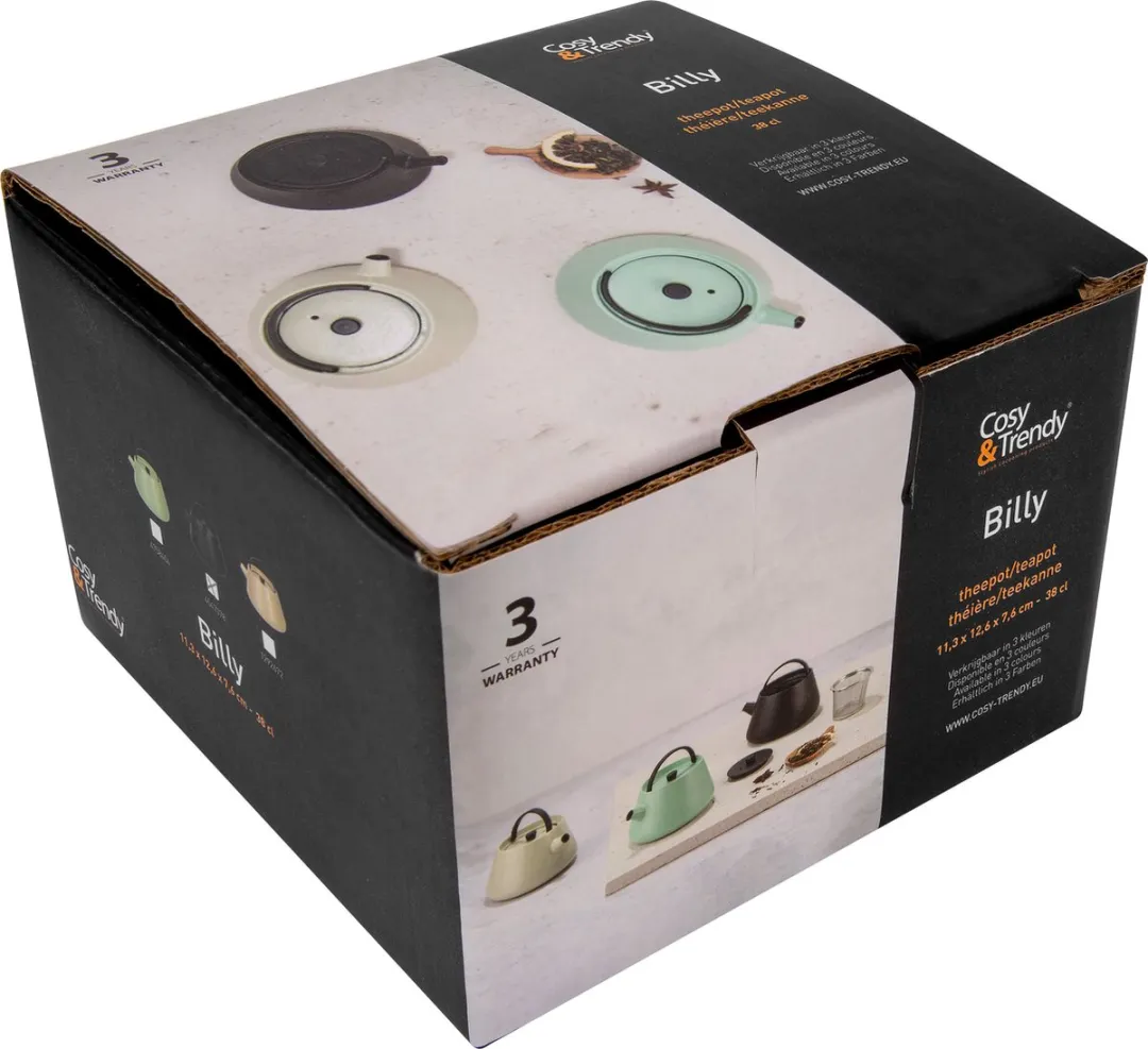 Cosy&Trendy Billy Theepot 0L38 Gietijzer - Muntgroen - afbeelding 6 van 6