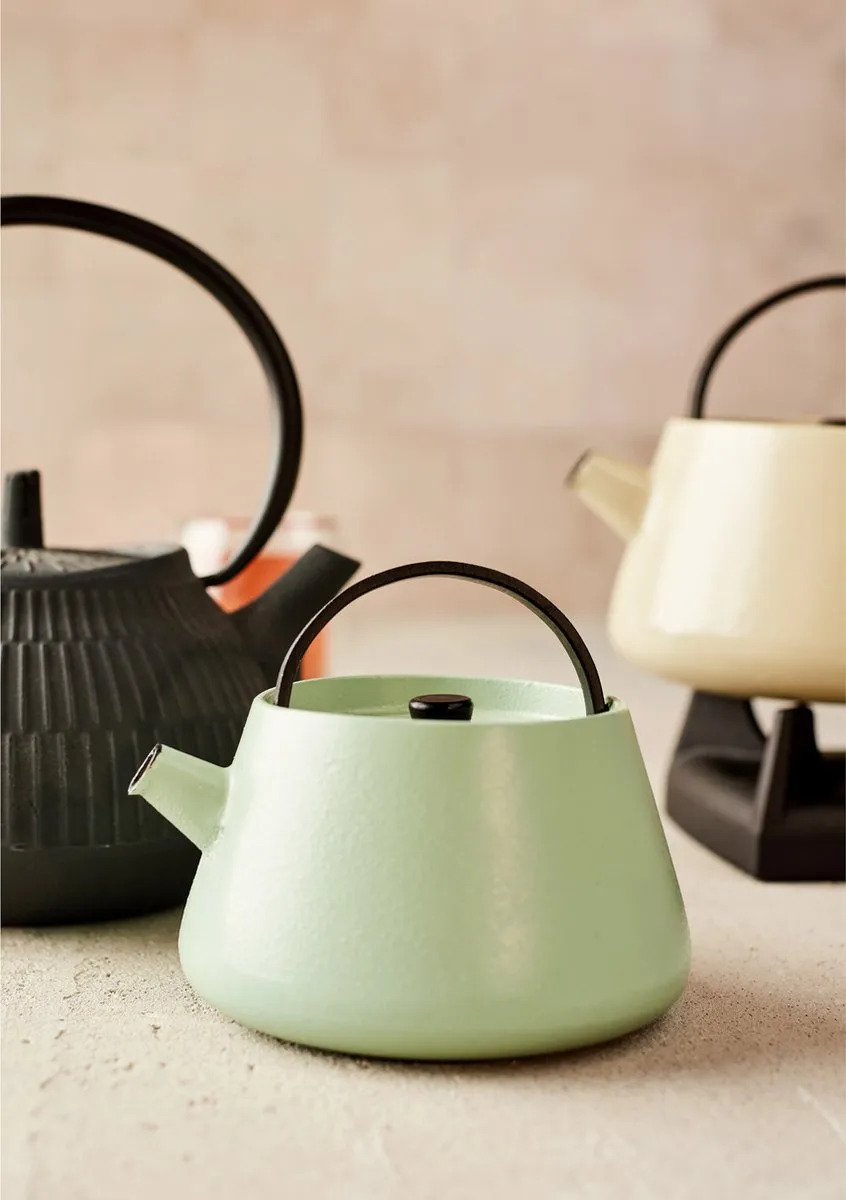Cosy&Trendy Billy Theepot 0L38 Gietijzer - Muntgroen