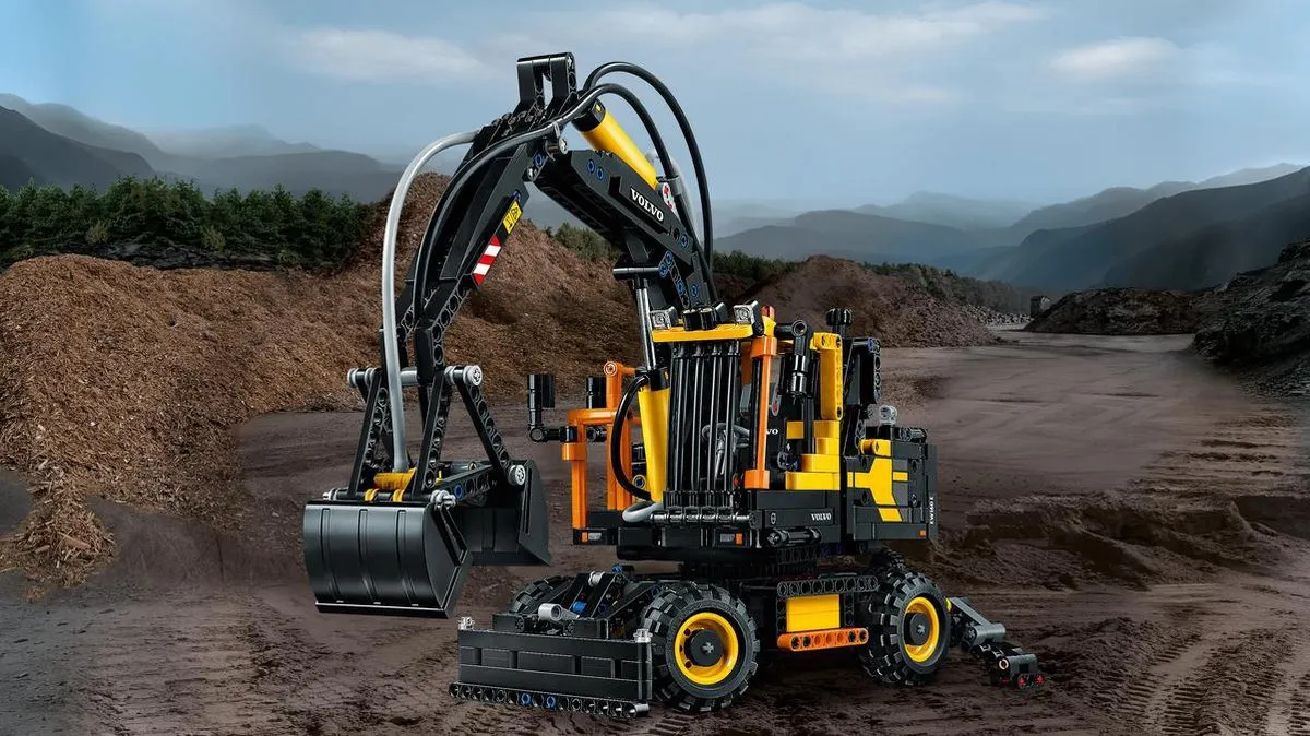 LEGO Technic Volvo EW160E Bouwset - 1166 Stukken - Zwart