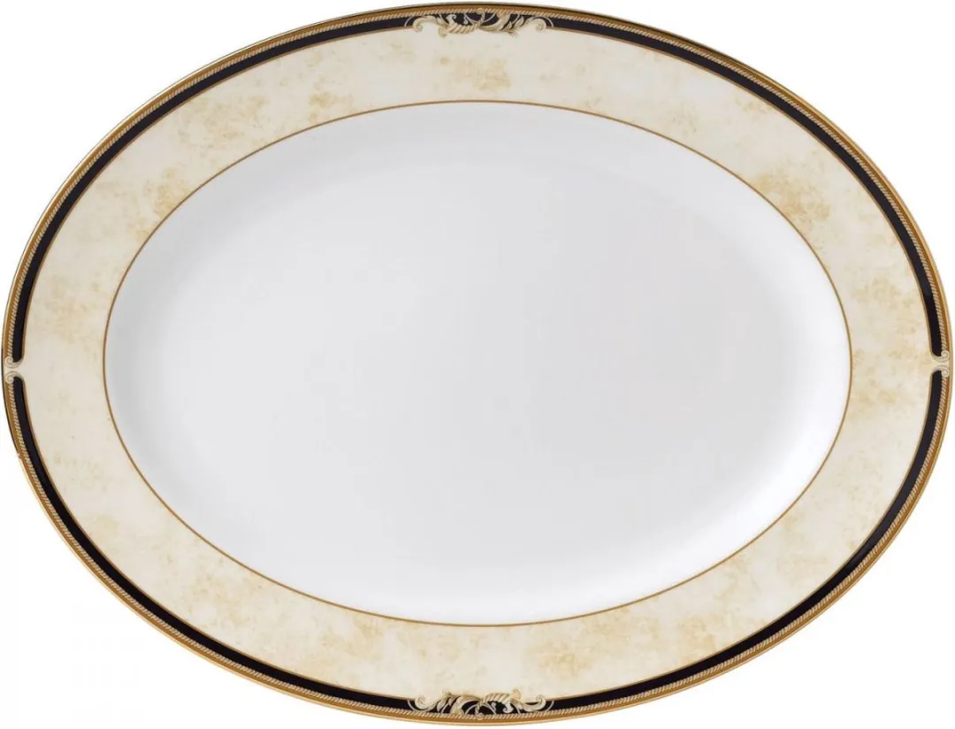 Wedgwood Cornucopia Serveerschaal - Ø39cm - Zwart
