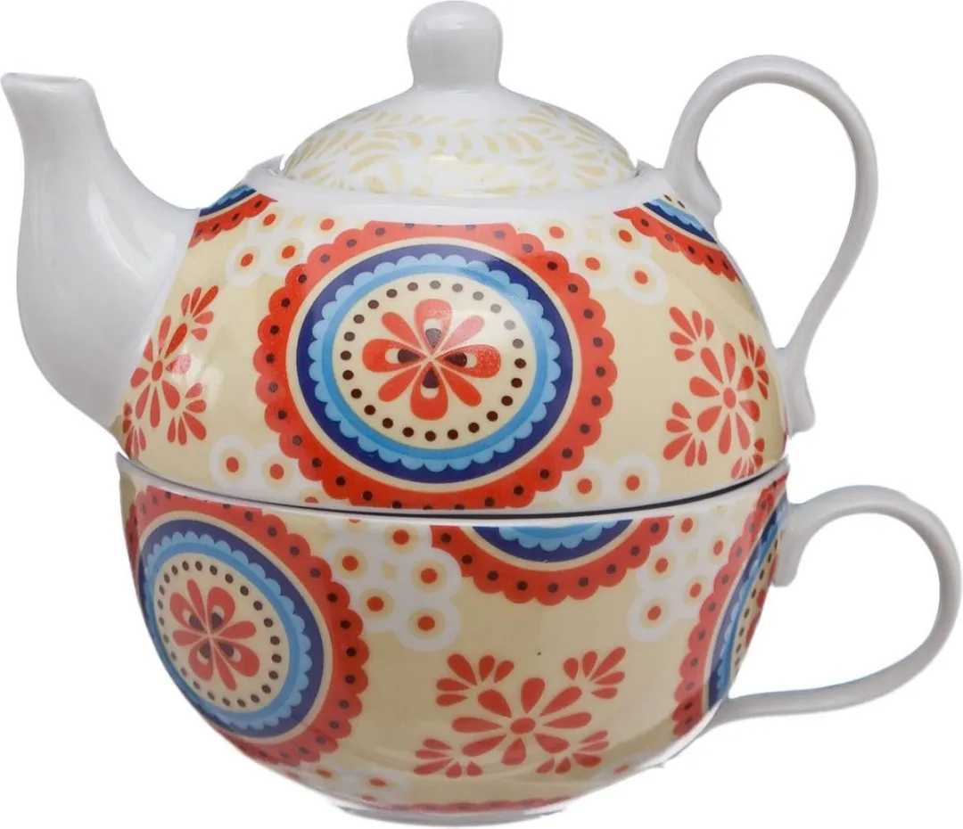 Cosy&Trendy Theepot met Kopje Décor