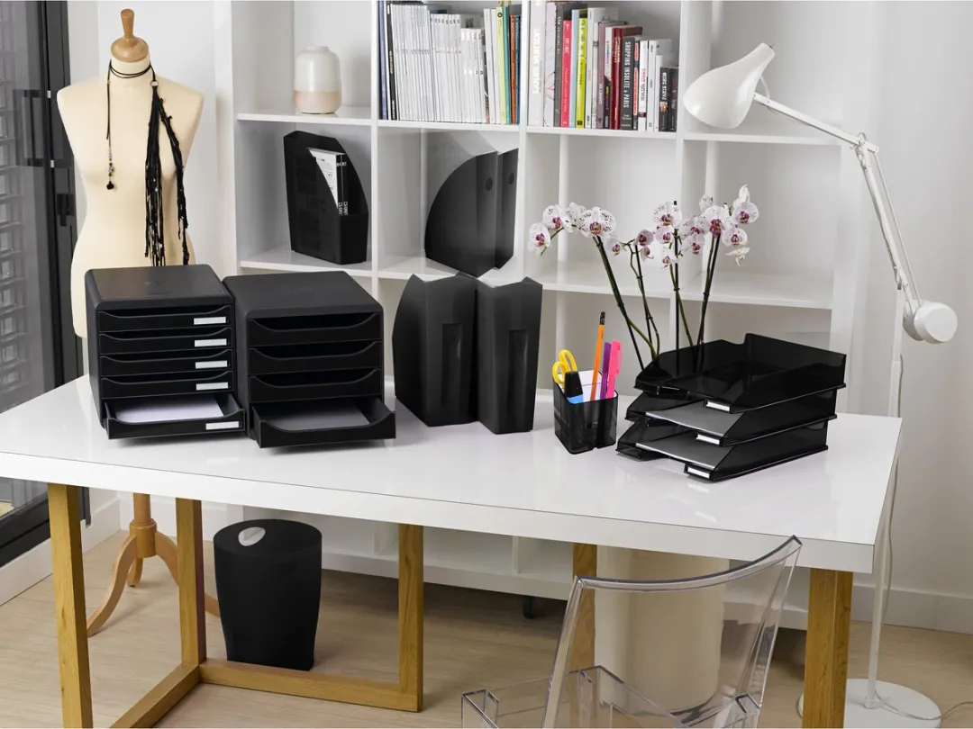 Exacompta ECOBIN Papiermand 8x - Zwart
