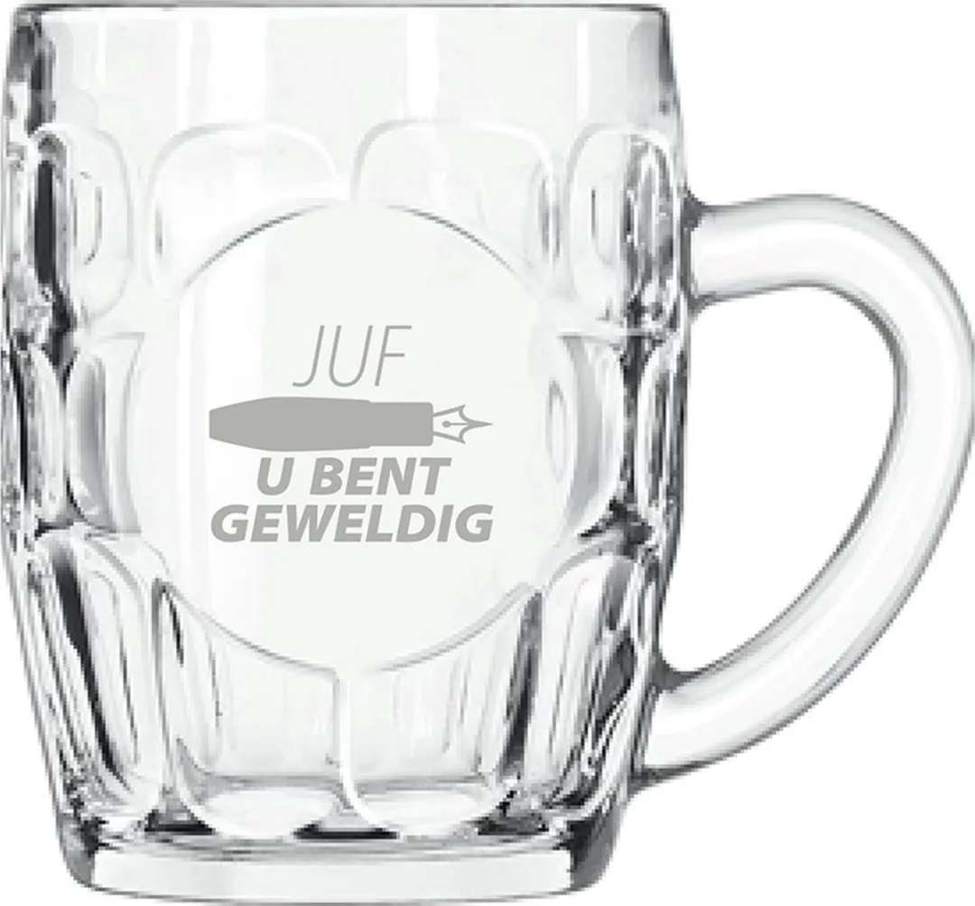 Libbey Bierpul Juf u bent geweldig 55cl